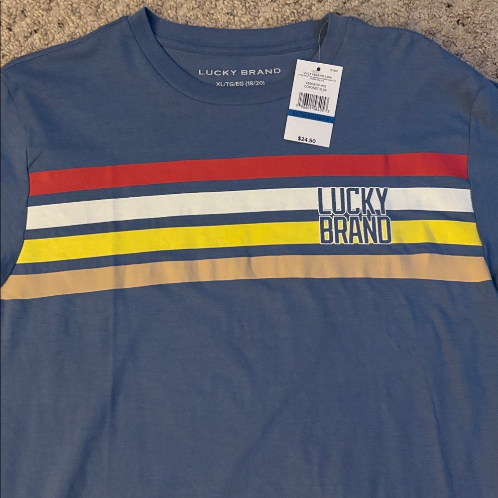 Brand new!! Youth XL Lucky Brand tee - Picture 2 of 4